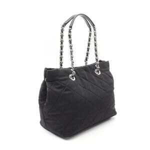 Prada Tote TESSUTO IMPUNTU Bag Black Saffiano Nylon Leather
